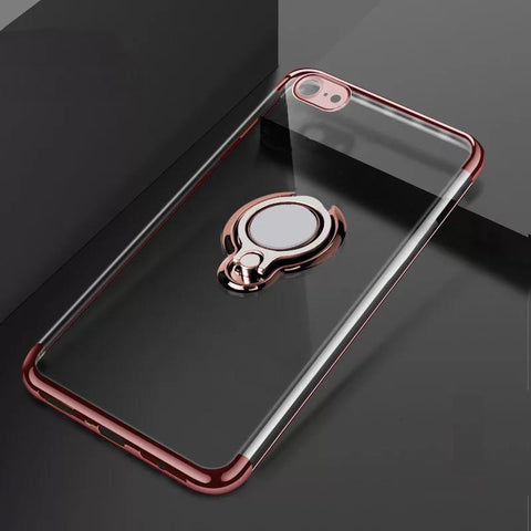Image of Electroplating Three-section Car Buckle Case  For iPhone