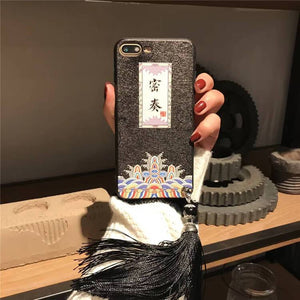 Chinese Palace Style Rilievo Mobile Phone Case For iPhone