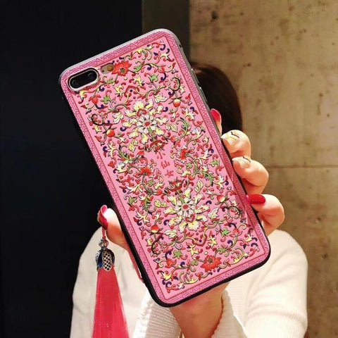 Image of Chinese Palace Style Rilievo Mobile Phone Case For iPhone