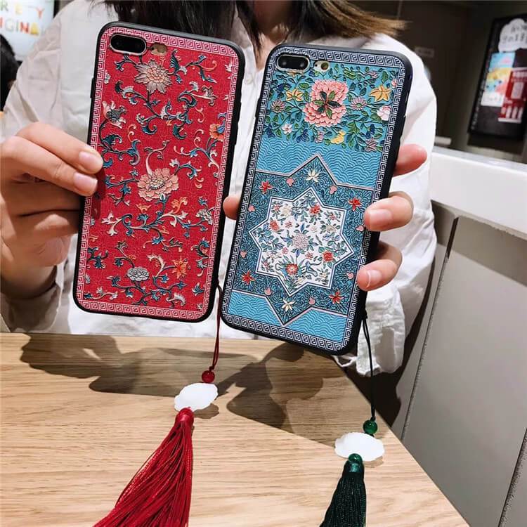 Chinese Palace Style Rilievo Mobile Phone Case For iPhone