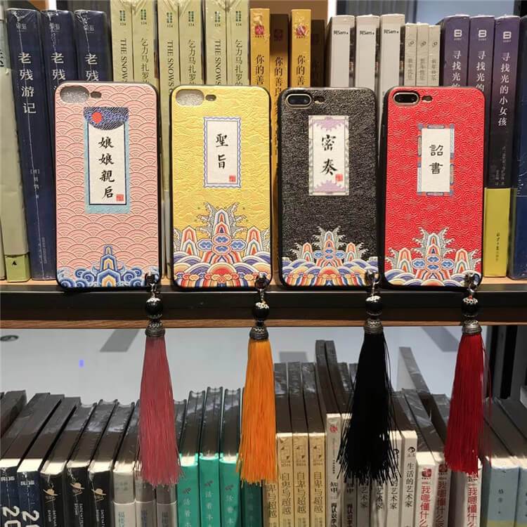 Chinese Palace Style Rilievo Mobile Phone Case For iPhone