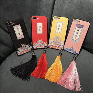 Chinese Palace Style Rilievo Mobile Phone Case For iPhone