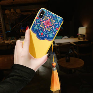 Vintage Palace Wind Tassel Phone Case For iPhone
