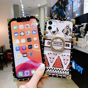 2020 New Retro Style Phone Case with Bracket for iPhone